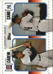 Robinson Cano, Rod Carew #LL64 Baseball Cards 2010 Topps Legendary Lineage Prices