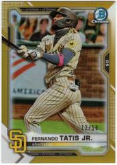 Fernando Tatis Jr. [Gold Refractor] #20 Baseball Cards 2021 Bowman Chrome Prices