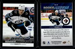 Cole Perfetti #RA-15 Hockey Cards 2021 Upper Deck Credentials Rookie Arrivals Prices