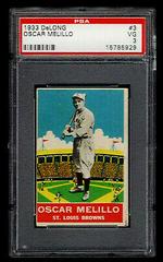 Oscar Melillo Baseball Cards 1933 DeLong Prices