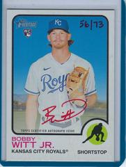 Bobby Witt Jr. [Special Edition Red Ink] #ROA-BW Baseball Cards 2022 Topps Heritage Real One Autographs Prices