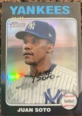 Juan Soto [Black Refractor] #143 Baseball Cards 2024 Topps Heritage Chrome Prices