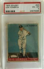 Lew Fonseca #43 Baseball Cards 1933 Goudey Prices