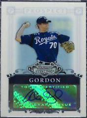 Alex Gordon [Autograph Refractor] #BSPAG Baseball Cards 2006 Bowman Sterling Prospect Prices