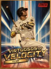 Juan Soto [Red] #VV-8 Baseball Cards 2023 Stadium Club Virtuosos of Velocity Prices