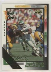 Reggie White [10 Stripe] Football Cards 1992 Wild Card Prices
