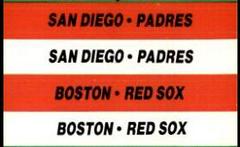 San Diego Padres, Boston Red Sox Baseball Cards 1988 Fleer Team Stickers Prices