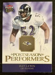 Ray Lewis Football Cards 2006 Ultra Postseason Performers Prices