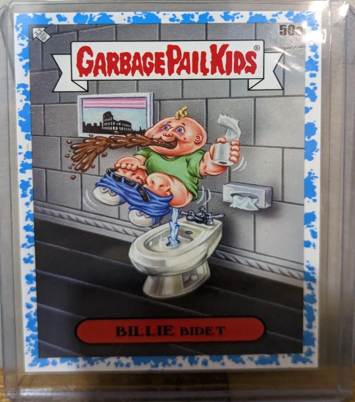 BILLIE Bidet [Blue] #50a Garbage Pail Kids Go on Vacation