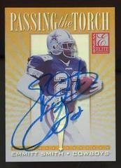 Emmitt Smith [Autograph] Football Cards 1999 Panini Donruss Elite Passing the Torch Prices