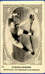 Carson Bigbee #54 Baseball Cards 1922 Neilson's Chocolate Type I Prices