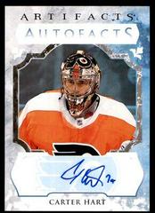 Carter Hart Hockey Cards 2023 Upper Deck Artifacts Autograph Facts Prices