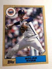 Nolan Ryan [5x7 Gold] #T87-94 Baseball Cards 2022 Topps 1987 Prices