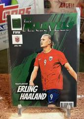 Erling Haaland [Green] #17 Soccer Cards 2022 Panini Donruss Net Marvels Prices
