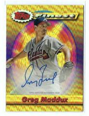 Greg Maddux [Gold Refractor] #FA-GM Baseball Cards 2021 Topps Finest Autographs Prices