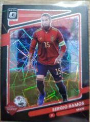 Sergio Ramos [Optic Black Velocity] Soccer Cards 2021 Panini Donruss Road to Qatar Prices
