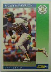 Rickey Henderson Baseball Cards 1992 Score Prices