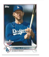 Clayton Kershaw [SP Variation] #15 Baseball Cards 2022 Topps Opening Day Prices