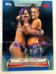 Bayley Obliterates Sasha Banks [Blue] Wrestling Cards 2019 Topps WWE Women's Division Prices