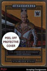 The American Nightmare Cody Rhodes [Gold] #17 Wrestling Cards 2022 Panini Impeccable WWE Stainless Stars Prices