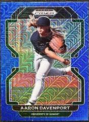 Aaron Davenport [Blue Mojo] #PDP218 Baseball Cards 2022 Panini Prizm Draft Picks Prices