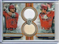 Mike Trout / Shohei Ohtani [Gold Dual Player] #DR2-TO Baseball Cards 2024 Topps Tribute Dual Relic Prices