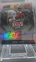 Jerry Rice #SBXXIV-JR Football Cards 2023 Panini Donruss Super Bowl Signatures Prizm Prices