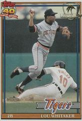 Lou Whitaker #145 Baseball Cards 1991 Topps Desert Shield Prices