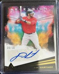 J. D. Martinez [Gold] #AA-JDM Baseball Cards 2021 Panini Chronicles Ascension Autographs Prices