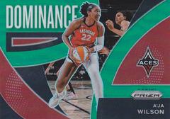 A'ja Wilson [Green] #14 Basketball Cards 2022 Panini Prizm WNBA Dominance Prices
