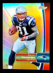 Aaron Hernandez [Gold Refractor] #92 Football Cards 2012 Topps Finest Prices