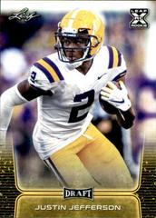 Justin Jefferson [Gold] Football Cards 2020 Leaf Draft Prices