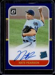 Nate Pearson [Blue] Baseball Cards 2021 Panini Donruss Optic Retro 1987 Rated Rookie Signatures Prices