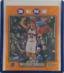 Steve Nash [Orange Refractor] Basketball Cards 2008 Topps Chrome Prices