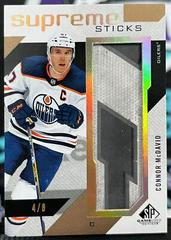 Connor McDavid [Sticks] #SP-CM Hockey Cards 2021 SP Game Used Supreme Prices