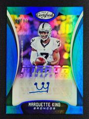 Marquette King [Blue] Football Cards 2018 Panini Certified Mirror Signatures Prices