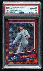 Dustin May [Red] Baseball Cards 2020 Panini Donruss the Rookies Prices