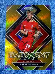 Harvey Elliott [Gold] #13 Soccer Cards 2022 Panini Prizm Premier League Emergent Prices