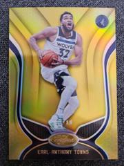 Karl Anthony Towns [Mirror Gold] Basketball Cards 2019 Panini Certified Prices