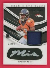 Marvin Mims #18 Football Cards 2023 Panini Immaculate Signature Patch Rookie Prices