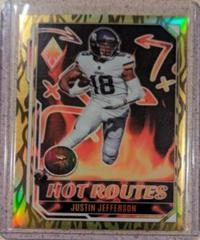 Justin Jefferson [Yellow] #HR-9 Football Cards 2022 Panini Phoenix Hot Routes Prices