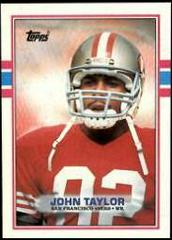 John Taylor Football Cards 1989 Topps Prices