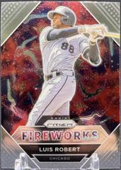 Luis Robert Baseball Cards 2021 Panini Prizm Fireworks Prices