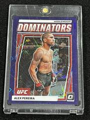 Alex Pereira [Purple Velocity] #8 Ufc Cards 2023 Panini Donruss Optic UFC Dominators Prices