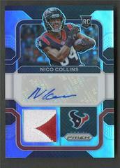 Nico Collins #RPA-NC Football Cards 2021 Panini Prizm Rookie Patch Autographs Prices