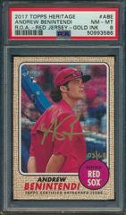 Andrew Benintendi Baseball Cards 2017 Topps Heritage Real One Autographs Prices