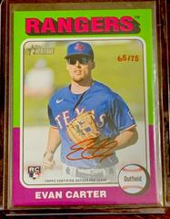 Evan Carter [Special Edition Red Ink] #ROA-EC Baseball Cards 2024 Topps Heritage Real One Autograph Prices