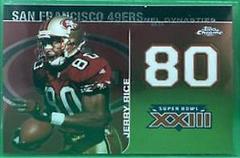 Jerry Rice #JR Football Cards 2008 Topps Chrome Dynasties Prices
