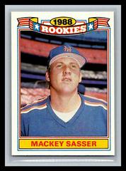 Mackey Sasser #19 Baseball Cards 1989 Topps Glossy Rookies Prices