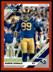 Aaron Donald [Red Press Proof] #140 Football Cards 2019 Donruss Prices